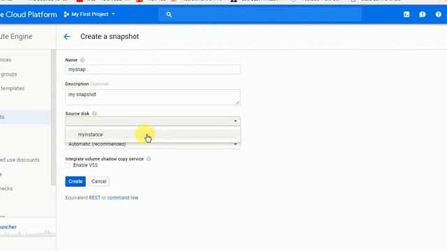 How to Take Snapshot Of A Compute Engine Persistence Disk In Google Cloud Platform смотреть онлайн
