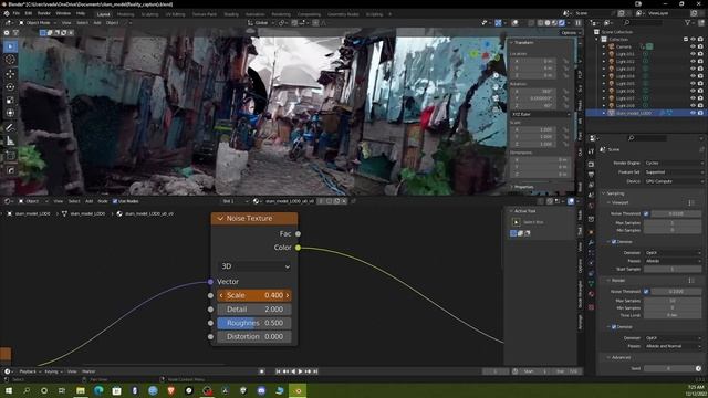 World of point cloud in blender using geometry nodes and reality capture. смотреть онлайн