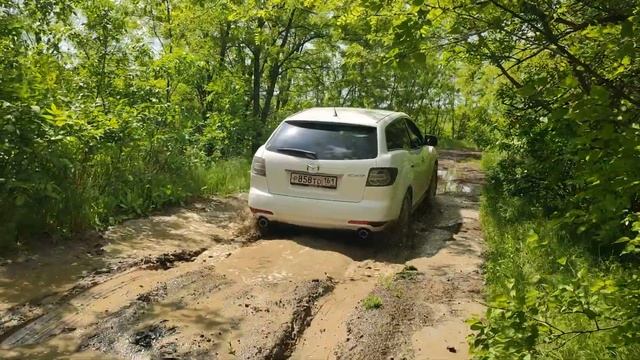 mazda cx7 . mazda cx7 на бездорожье . Offroad. Офф-роуд смотреть онлайн