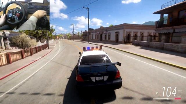 Rebuilding a Ford Crown Victoria Police Interceptor Forza Horizon 5 Logitech G29 Shifter 4KGameplay смотреть онлайн