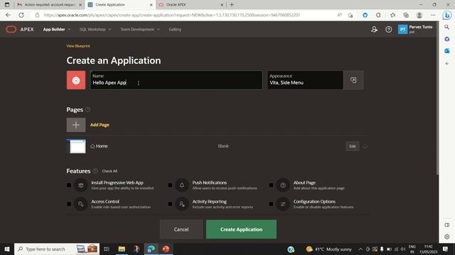 Oracle Apex Tutorial 1 - Create Sample application смотреть онлайн