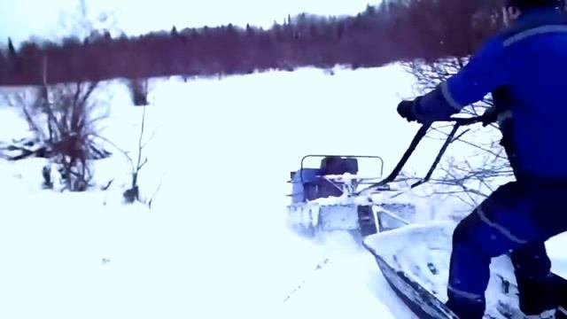 Мотобуксировщики Мужик (всесезонный), тест-драйв смотреть онлайн