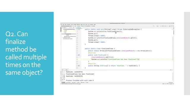 Java interview questions | finalize [Answers with examples] смотреть онлайн