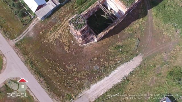 Аэросъемка села Гусиха (Спасский район, церковь Воскресения Словущего) смотреть онлайн