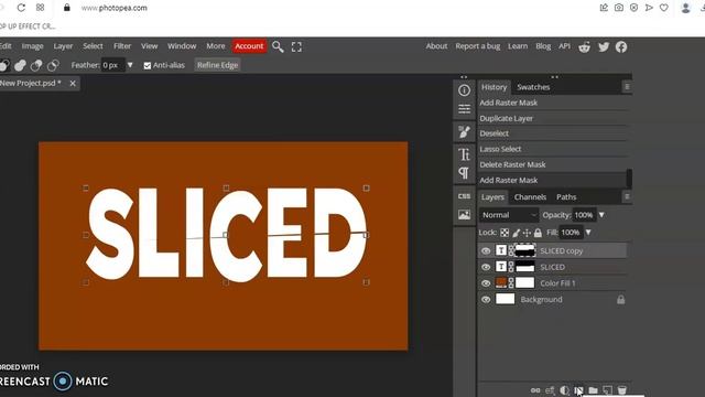 How to Create Sliced text in Photopea @photopeapro @PhotoshopTrainingChannel@canvaplay @fDFerozDan смотреть онлайн