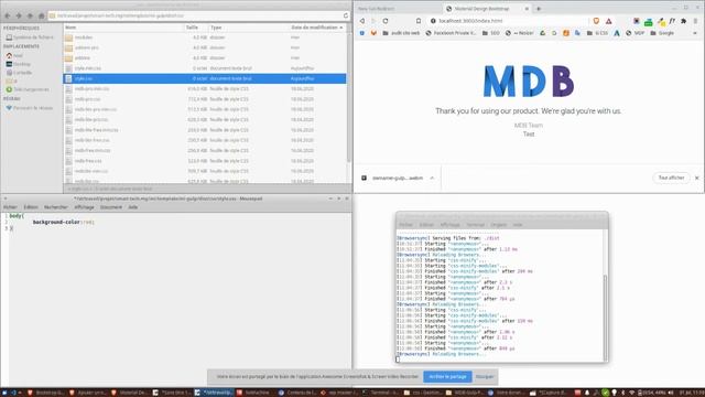 Auto-minification avec Gulp et MDBootstrap смотреть онлайн