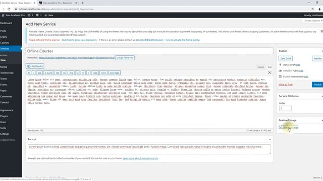 How to Configure Service Section on the homepage | Rara Academic Pro WordPress Theme смотреть онлайн