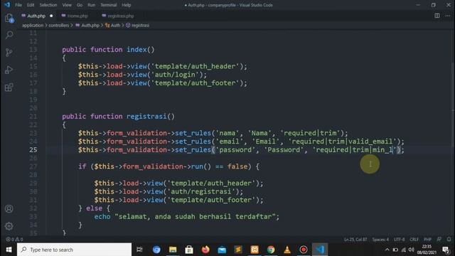 Web Company Profile (5) dengan Codeigniter - Membuat Database User | Codeigniter смотреть онлайн