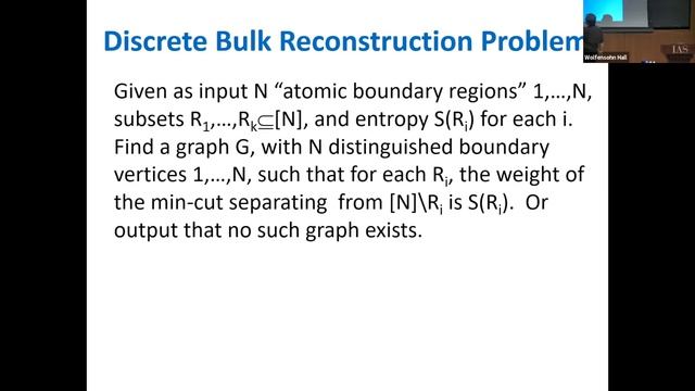 Discrete Bulk Reconstruction - Scott Aaronson смотреть онлайн