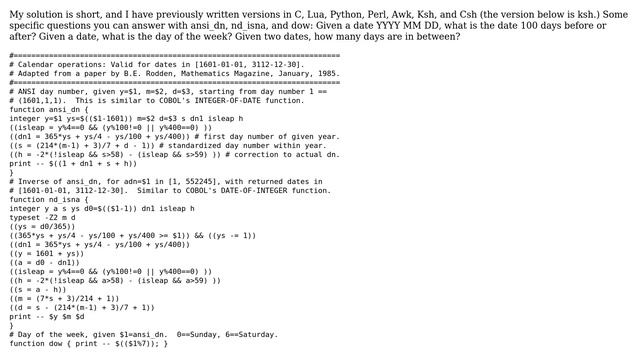 Unix & Linux: Date computations without GNU tools (3 Solutions!!) смотреть онлайн