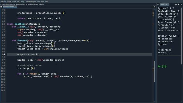 Pytorch Seq2Seq Tutorial for Machine Translation смотреть онлайн