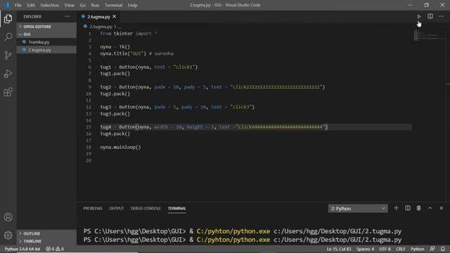 Python tkinter 2 - dars смотреть онлайн