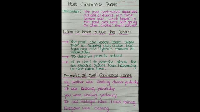 ENGLISH GRAMMAR of past simple and past continuous tense with detailed information смотреть онлайн