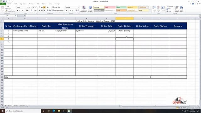 Sales Orders Record Maintain | How to Maintain Sales Order/ Pending Order List In Excel смотреть онлайн