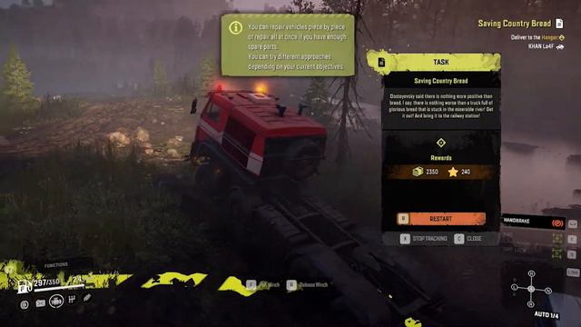 Snowrunner gameplay_ Recover vehicle with azov 64131 смотреть онлайн