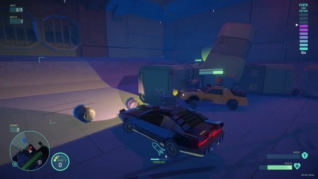 shooting cars in a car?! Nightwolf: Survive the megadome смотреть онлайн