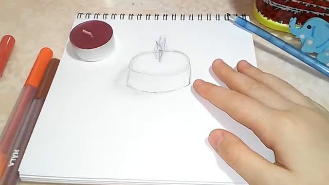 Рисуем свечку. 😊✅🎐 смотреть онлайн