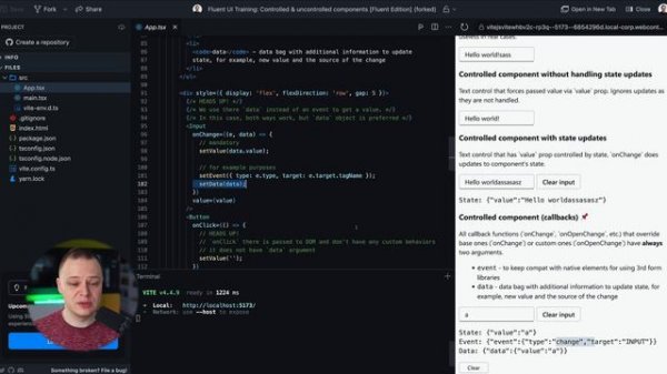 Fluent UI React Trainings: Core concepts, state management & Triggers API