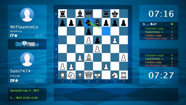 Chess Game Analysis: Soni7474 - MrFlaaminGo : 1-0 (By ChessFriends.com) смотреть онлайн