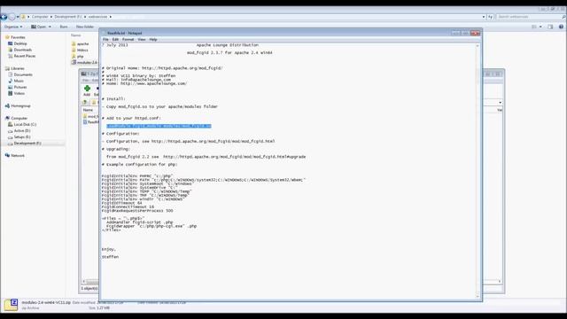 Setting up PHP to run under FastCGI in Apache (on Windows) смотреть онлайн