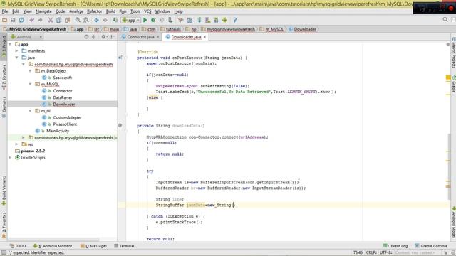 Android MySQL Database Ep.17 : GridView - Swipe/Pull To Refresh Images and Text[SwipeRefreshLayout] смотреть онлайн