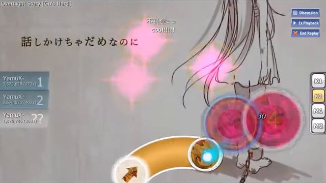 [Osu!] Kemu (IA) -Six Trillion Years And Overnight Story [Gu's Hard]