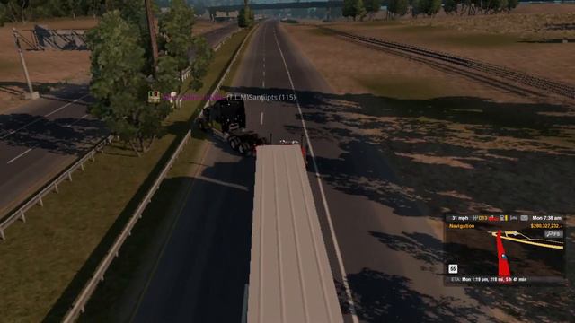 American Truck Simulator Multiplayer 11 7 2016 9 40 36 PM Ramming смотреть онлайн