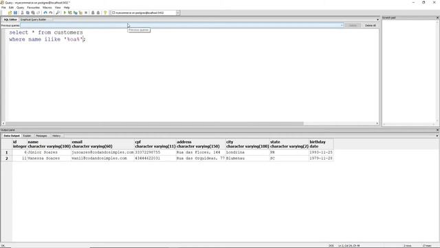 Curso Básico de SQL com PostgreSQL - Aula 13 - Entenda o operador LIKE смотреть онлайн