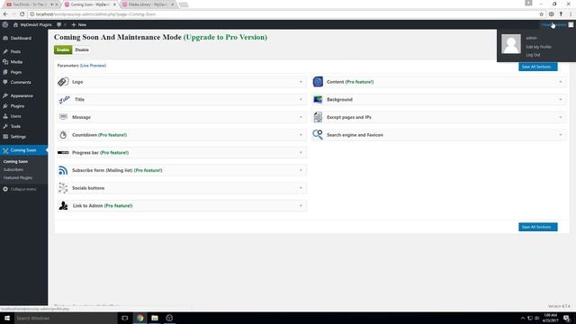 WordPress Coming Soon, Maintenance mode and Under construction plugin смотреть онлайн