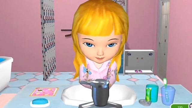 Fun Baby Care Games - Play Ava the 3D Doll Kids Game Toilet Bath Dress Up Feed - Android Gameplay смотреть онлайн
