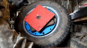 Как быстро и бюджетно закрепить утяжелители на колеса к мотоблоку.