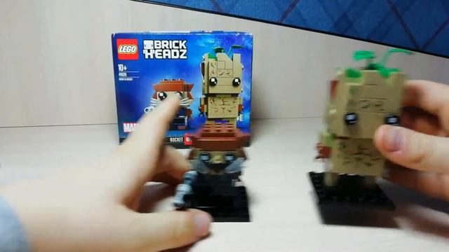 Лего MARVEL Грут и Ракета 41626 смотреть онлайн