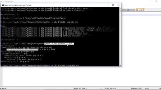 How to Update PIP in Python from existing versions смотреть онлайн