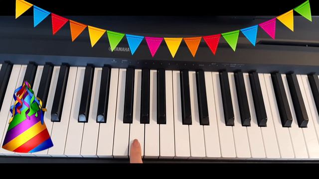 HAPPY BIRTHDAY на піаніно / Happy Birthday one finger piano tutorial смотреть онлайн