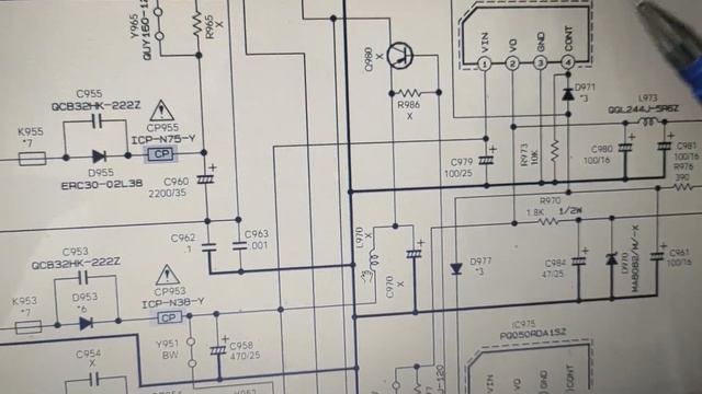 JVC AV-2107CE Chassis: CW типовая неисправность, не включается ("холодные" неисправности) смотреть онлайн