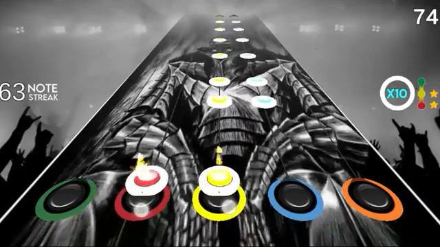Guitar Hero Indonesia_lynyrd skynyrd_free bird (game play with smartphone android) смотреть онлайн