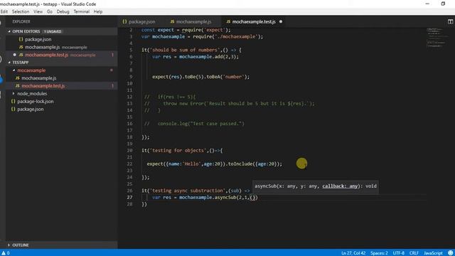 Using Async in Mocha JS смотреть онлайн