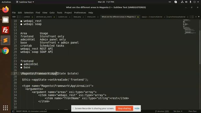 What are the different areas in Magento 2 | Area Codes In Magento 2 | смотреть онлайн