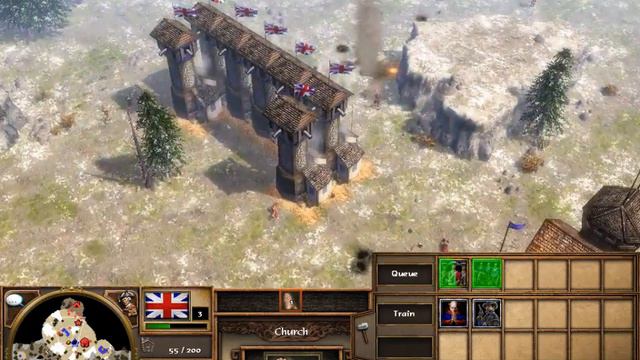 Age of Empires III The Asian Dynasties Skirmish Himalayas Upper смотреть онлайн