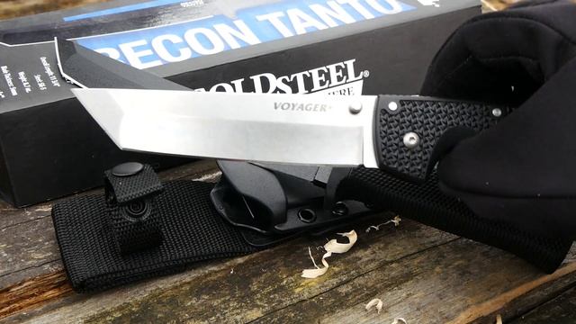 Обзор COLD STEEL RECON TANTO (CS_49LRT). Ломовитый, тяжелый, толстый. смотреть онлайн