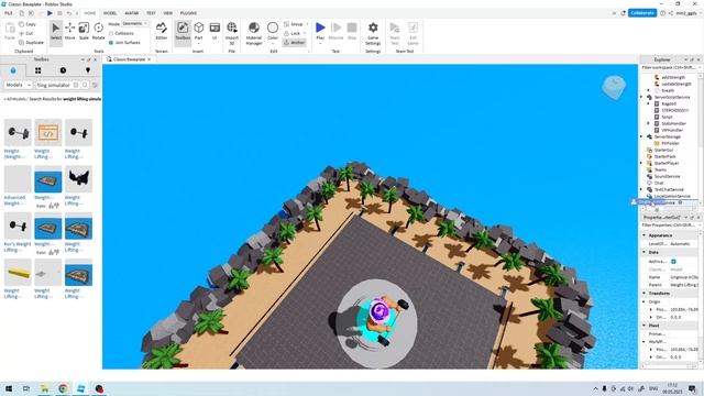 Как создать Симулятор Качка в роблокс студио смотреть онлайн