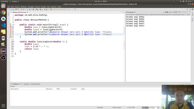 Pemrograman Java: Method Bagian 03 - Method dengan return value смотреть онлайн