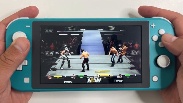 AEW Fight Forever On Nintendo Switch LITE Gameplay