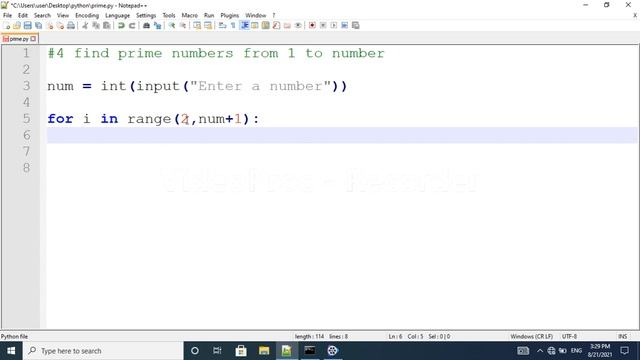 program to print prime numbers from 1 to n|Python Interview questions|python for beginners in telug смотреть онлайн