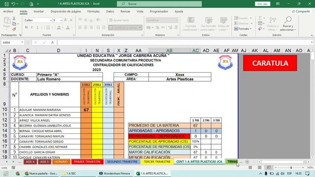 Notas Primer Trimestre Registro 2023 y generar centralizador смотреть онлайн