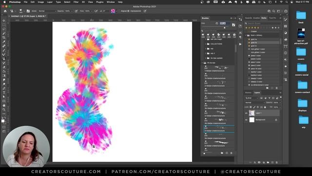 Tie-Dye Photoshop & Procreate Brushes UPDATE: Create BETTER digital tie-dye patterns & textures смотреть онлайн