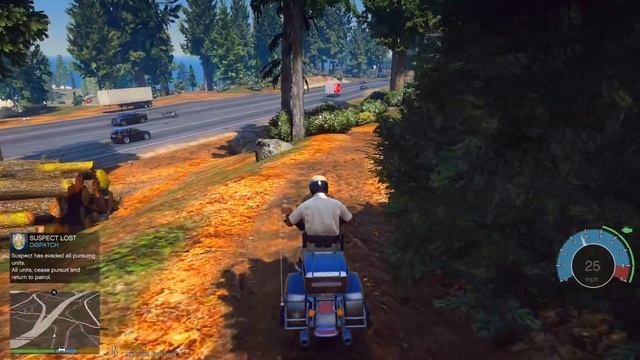Bad Cop Motorcycle Police Patrol in GTA 5!! (Police Mod) смотреть онлайн
