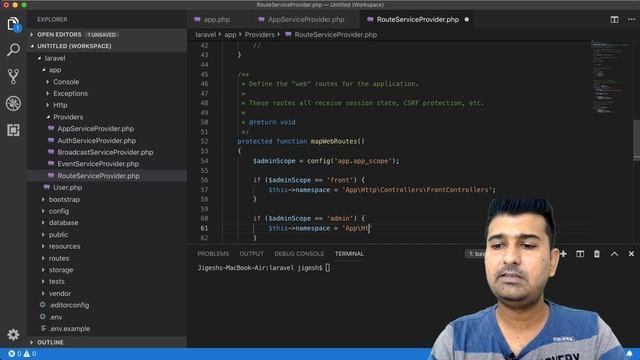 Laravel separate Controllers for Admin/Back-end and Frontend смотреть онлайн