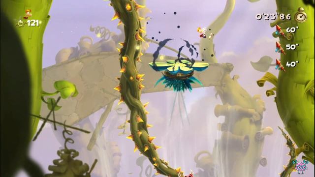 Гонка в воздухе- захвачена. История жабы. Rayman Legends. Прохождение смотреть онлайн