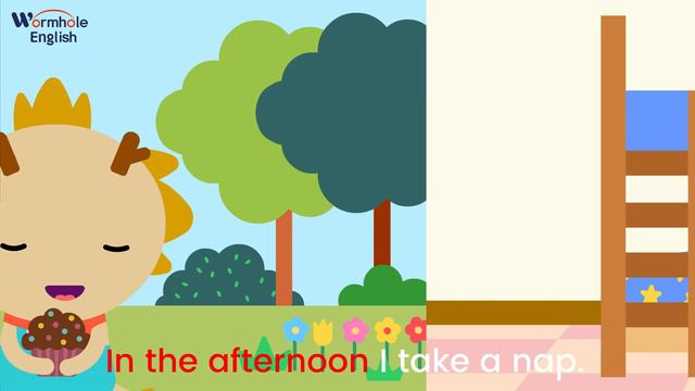 What Do You Do In The Morning_ _ Morning and Afternoon _ Wormhole English - Songs For Kids смотреть онлайн